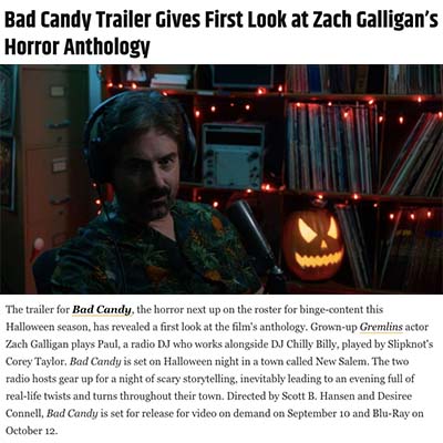Bad Candy Trailer Gives First Look at Zach Galligan’s Horror Anthology